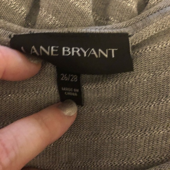 26/28 Lane Bryant sweater in grey with silver - Picture 5 of 6